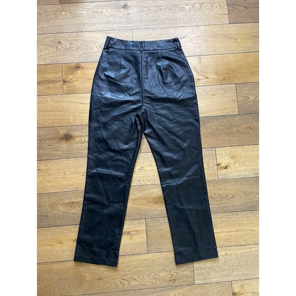 More to Come Alani Faux Leather  Pant Black Women's Size Large - Picture 7 of 9